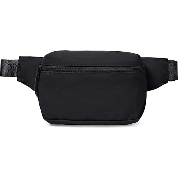 XJ-2L Bältesväska för kvinnor och män, Crossbody Fanny Packs med justerbar rem midjeväska för träning vandring löpning resor, Svart