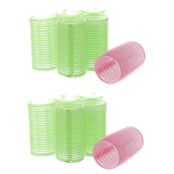 XJ-12 suuret itseliimautuvat hiusrullat kiharoille, tee-se-itse, 3 cm
