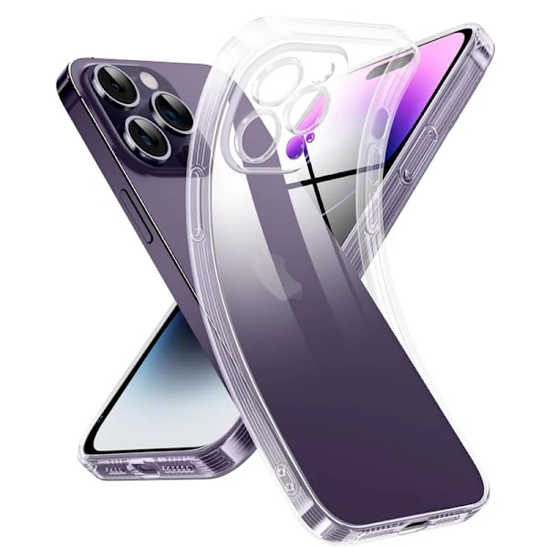 iPhone 14 Pro Max Transparent TPU Case - Extra Camera Protection iPhone 14 Pro Max iPhone 14 Pro Max