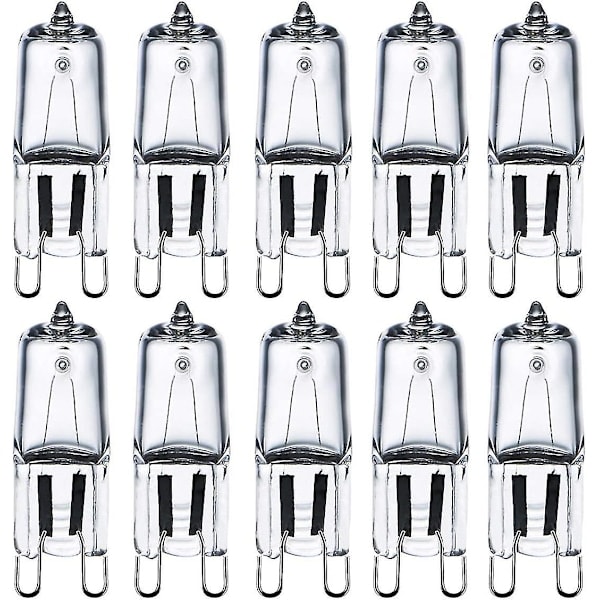 G9 Halogenpærer 28w (29w) 230v 2800k Varmhvit Dimbar, G9 Kapselpærer For Lysekroner, Vegglamper, Bordlamper, 10-pakning