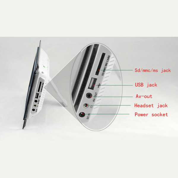 7 Tommer Digital Elektronisk Fotoramme LED Akryl Fotoalbum Videoafspilning i Loop, Indbygget Ur og Kalender, LCD Digital Fotoramme