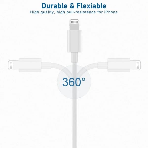 4-pak 20W USB-C hurtigoplader og kabel kompatibel med iPhone[JUN]