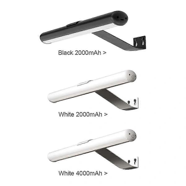 Fjernkontroll LED Arbeidslampe med 3 Moduser & Justerbar Vinkel Svart 2000mAh