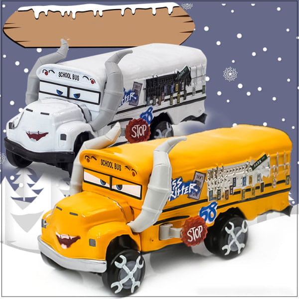 Disney Pixar Bilar 3 Överdimensionerad Deluxe Diecast Collection Fröken Fritter Metall Legering Modellbil Samling Leksakspresent för barn