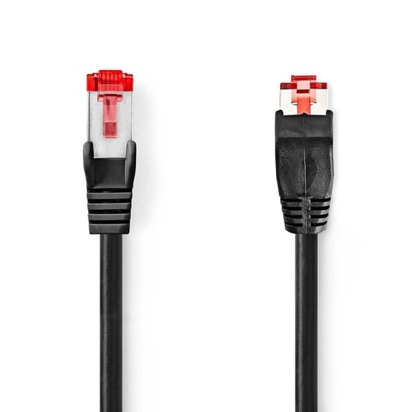 XJ-CAT6 Verkkokaapeli | RJ45 uros | RJ45 uros | SF/UTP | 3.00 m | Pyöreä | LSZH | Musta | Muovipussi