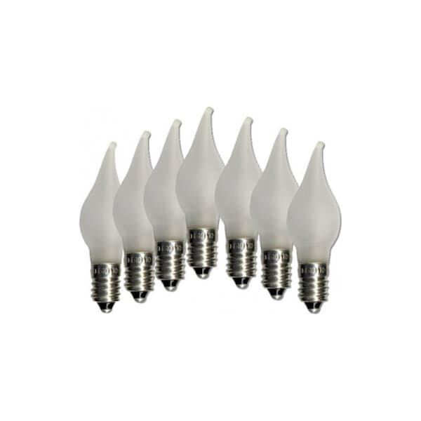 LED-lamput, E10-kanta, adventtikynttelikköihin