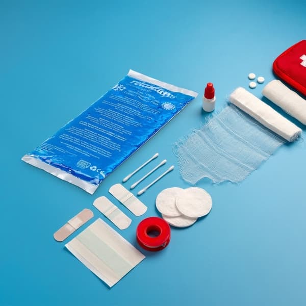 XJ-Kylklampar rektangulära 4-pack blå