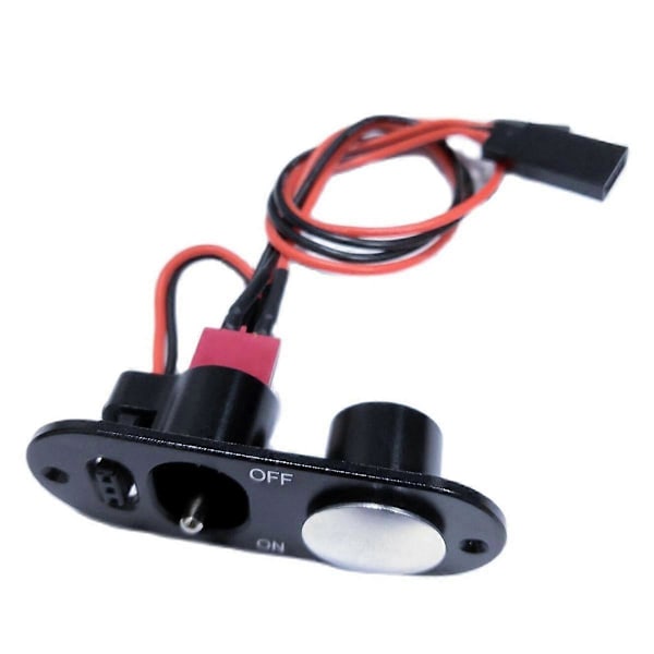 XJ-Miracle Kraftfull Heavy Duty Liten Strömbrytare med Bränslepunkter för Servo RC-modell Svart