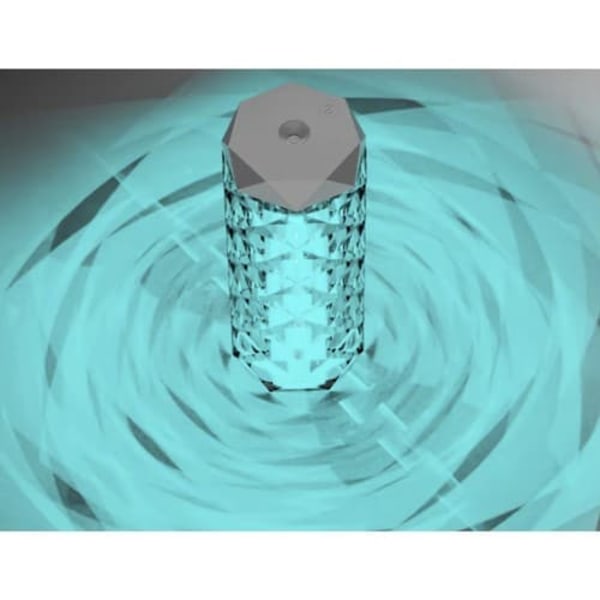 XJ-Aroma Diffuser Luftfugter 2-i-1 RGB Natlampe Krystal