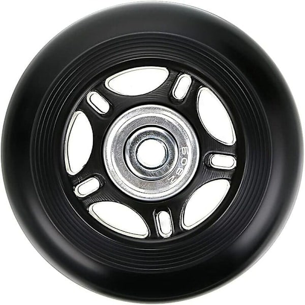 Erstatningshjul til kuffert, 2 stk., hjulreparation, kuffertlejer, 70*24mm, sort (FMY)