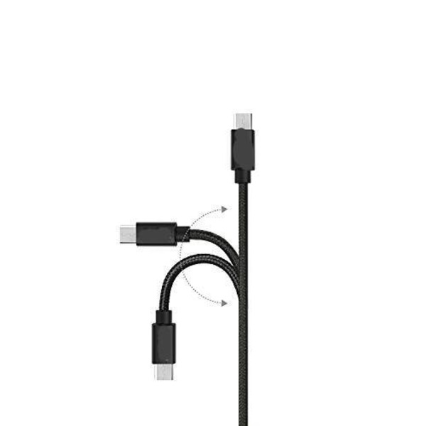 2 st 3 m Micro-USB Svart Kabel