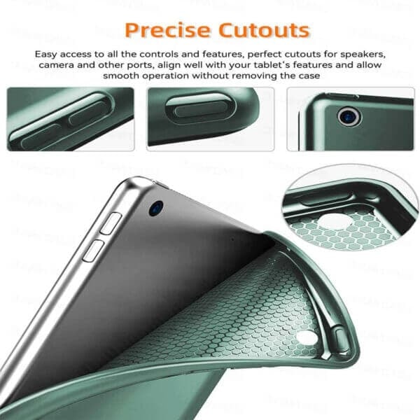 XJ-iPad Pro 3/4 12,9″ Skal Fodral Tri-fold Smart Case Sort