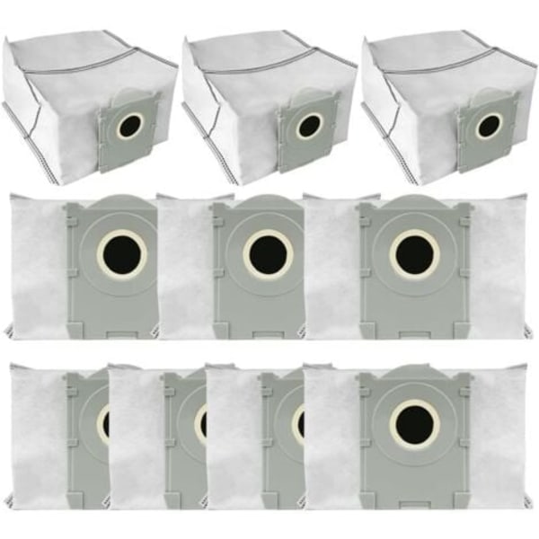 10-pack dammsugarpåsar för Ecovacs T50 Pro Omni/Robot dammsugare - Engångspåsar med stor kapacitet