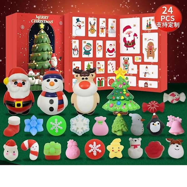 Julblindbox-set med julklappar 5 5 5