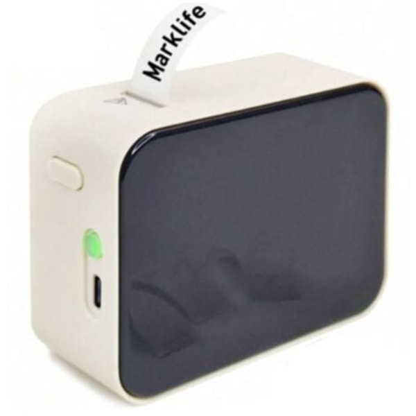 Bluetooth Label Maker, P15 Mini Sticker Label Printer, App-tilslutning, iOS- og Android-kompatibel, Ideel til hjemmet, kontoret og skolen (Beige)