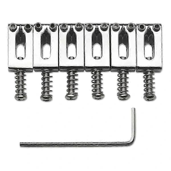 10,5 mm Gitarr Tremolo Stall Sadel för Fender Stratocaster, Silver