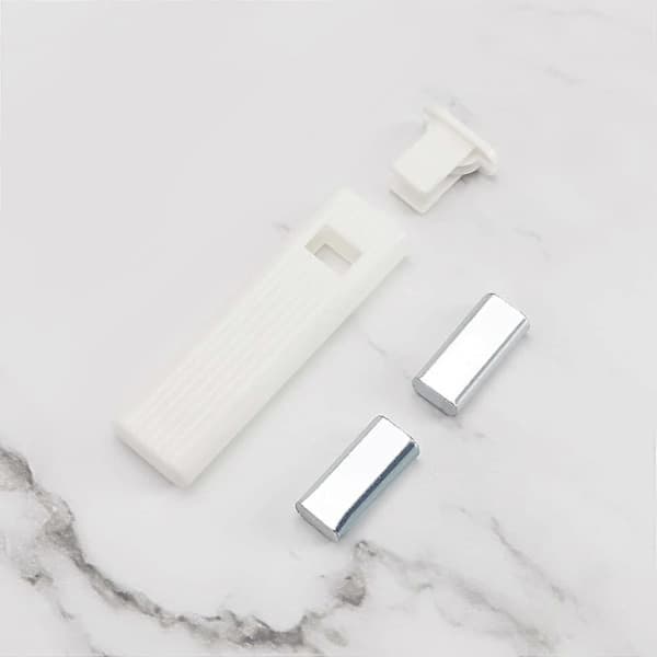 Vertical Blind Cord Weights Pack, White Plastic Safety Handles Clips Devices, Blind Accessories, 100 x 30 mm