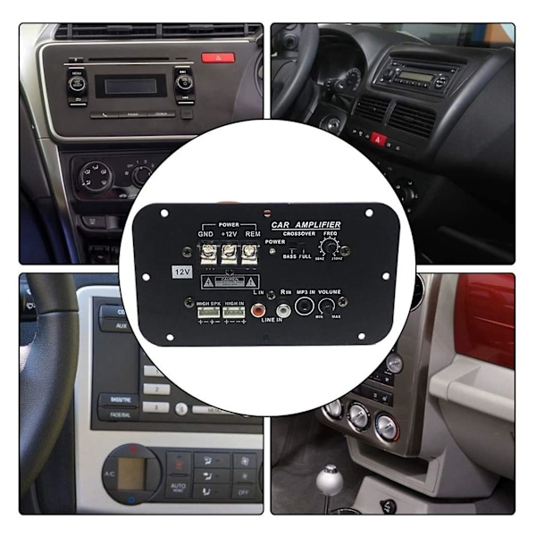 XJ-Car Subwoofer Forstærkerkort, 500w Subwoofer Hifi Bas Forstærkerkort Dc 12v