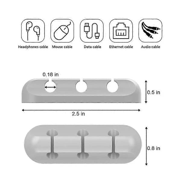 Kabelklemmer Ledningsorganisator, Kabelhåndtering, Trådholdersystem
