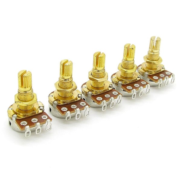 XJ-Gitarr Potentiometer Ljudvolym & Ton Potentiometrar Switch Kontroll A500k Delad Axel Taper Potentiometrar G