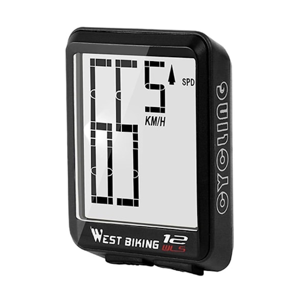 XJ Cykelcomputer med Tydlig Display - Svart