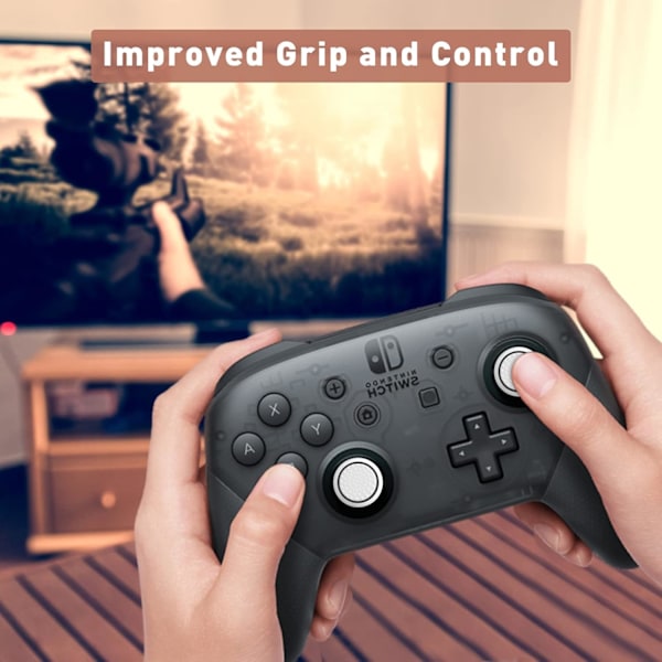 XJ-Tumgreppset, kontrolltumgreppsskydd, joystickersättningslock tumgrepp kompatibelt PS3 PS5 XBOXONE-kontrollertillbehör - 8 stycken