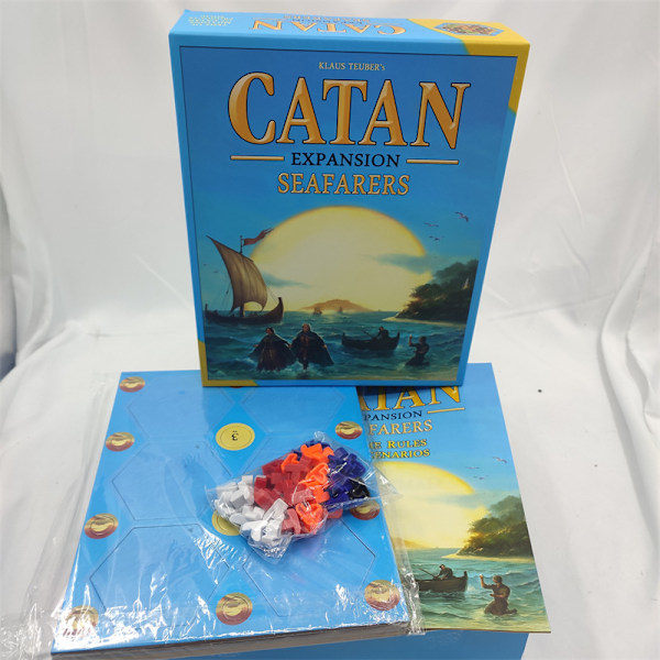 Sjömän CATAN Brädspel EXPANSION - Utforska, bosätt dig och erövra nya öar! Strategispel, Familjespel för barn och vuxna, från 10 år, 3-4 spelare