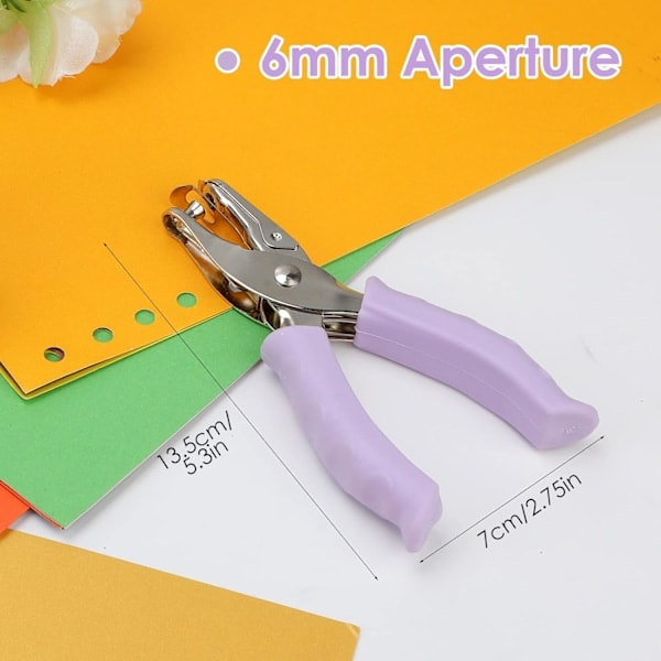 Single Hole Punch 1/4 Inch (6mm) for Home, Office and School