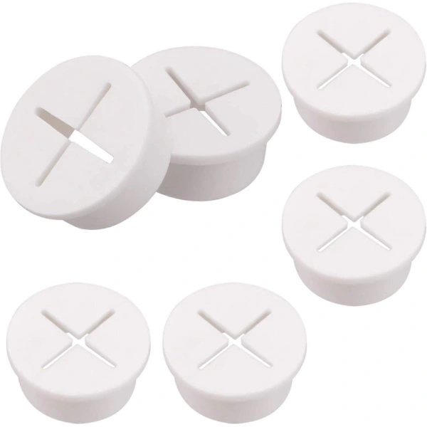 6 st silikonkabelgenomföringar 2,5 cm