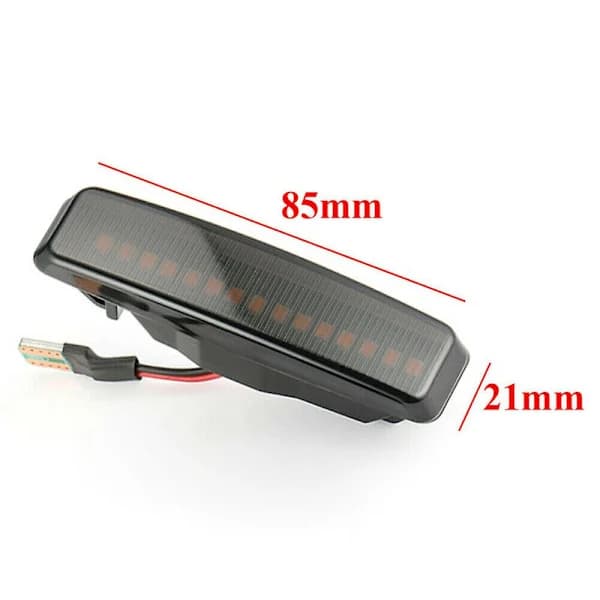【xj】LED-sideblinklys Dynamisk Røkfarget Blinklys for E39 5-serie 1995-2003