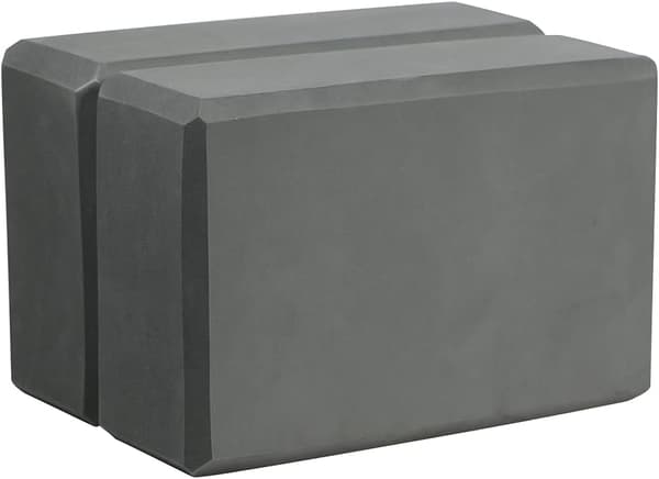 Yogablock 2 st Gymnastiktegel - Bekväma yogablock, halkfria, lätta och resevänliga Pilatesövningar Grå Grey