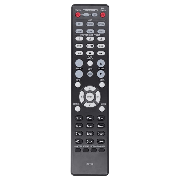 Replacement TV Remote Control for DENON RC-1173/PMA-720AE/PMA-520AE/DCD-720AE/DCD-520AE