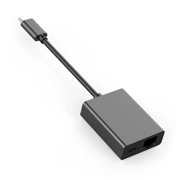 XJ-F?r TV 4K USB Dock Adapter USB C Ethernet USB C til Ethernet Adapter Plug and Play Support PD Chargi
