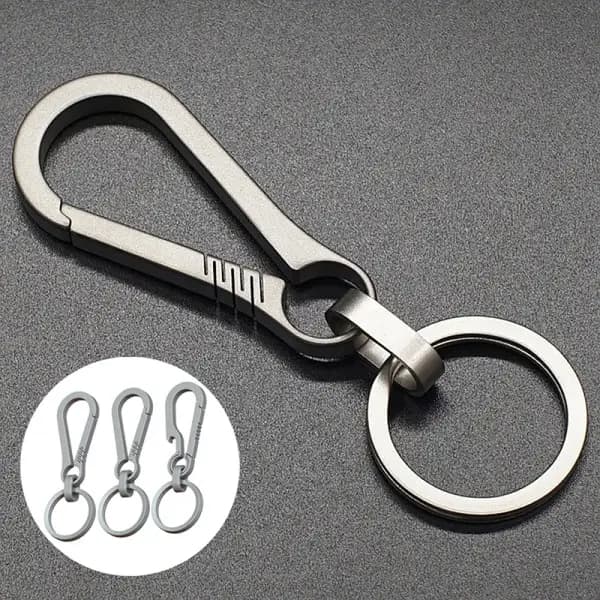 Titan Spænder Udendørsværktøj Titanium Legering Nøglering Tiranium Sølv 80cm