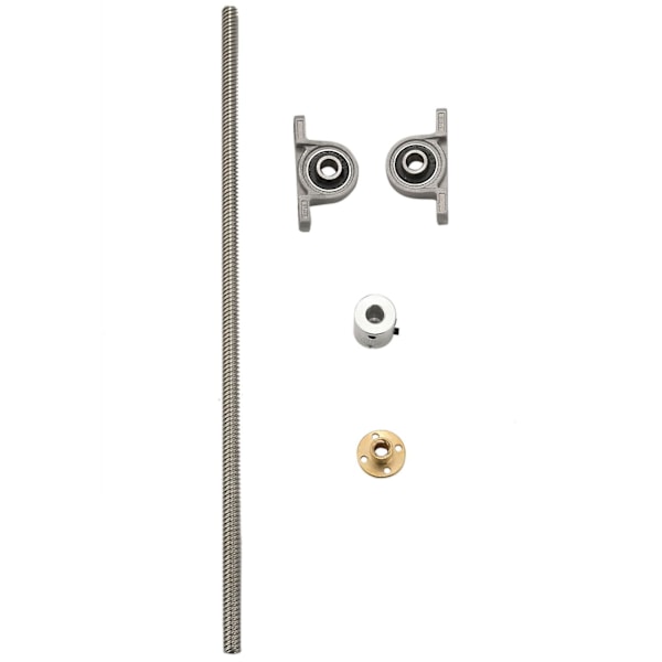 XJ-300mm 8mm T8 Spindel Sæt Spindel + Kobbermøtrik + Kobling + Pude Blok Til 3D Printer