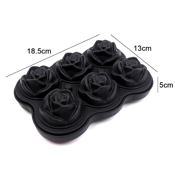 XJ-Rose Isterningebakke, Genanvendelig Rund Isform Rose, til
