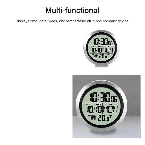 Digital Waterproof Shower Clock, Bathroom Clock, Digital Kitchen Wall Clock, No Drilling Suction Cup Clock