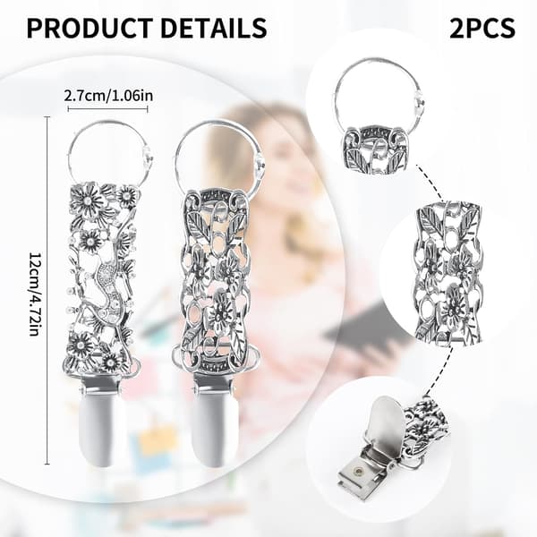 Lightweight Hat Clip 2 Pcs Portable Hat Holder for Handbag, Backpack