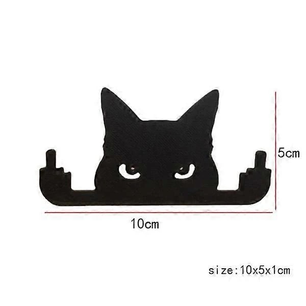 Långfinger Kat Sort kat vindue 10x5x1cm