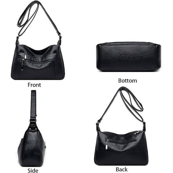 Women's Messenger Small Handbag Small Purse Soft Leather Wallet