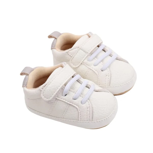 Baby Drenge Piger Tremmesko Søde Læder Sneakers Skridsikker Gummisål Spædbarn Første Gåsko