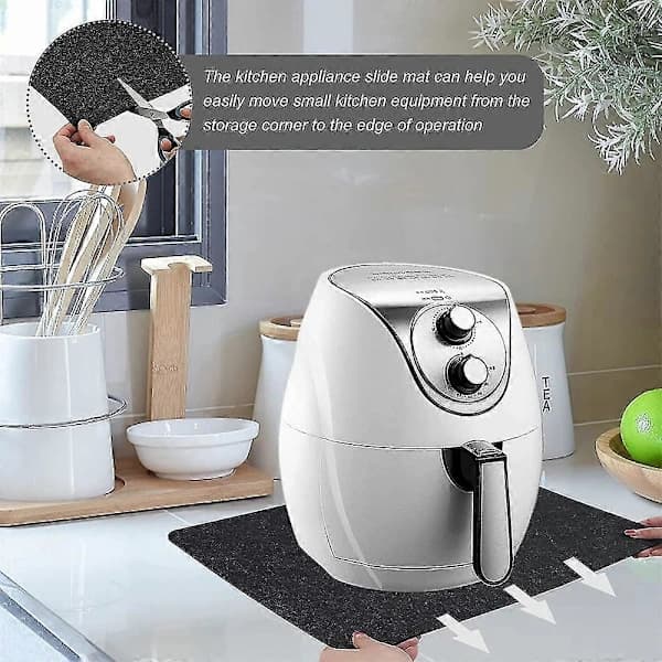 Varmebestandig Matte For Airfryer, 2 Stk Med Glidefunksjon