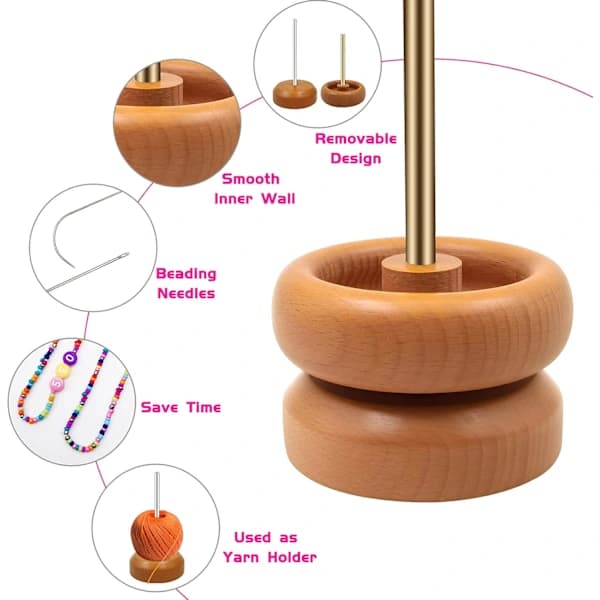 Treperlespinnerholder for armbåndslaging av trådperler[pl]