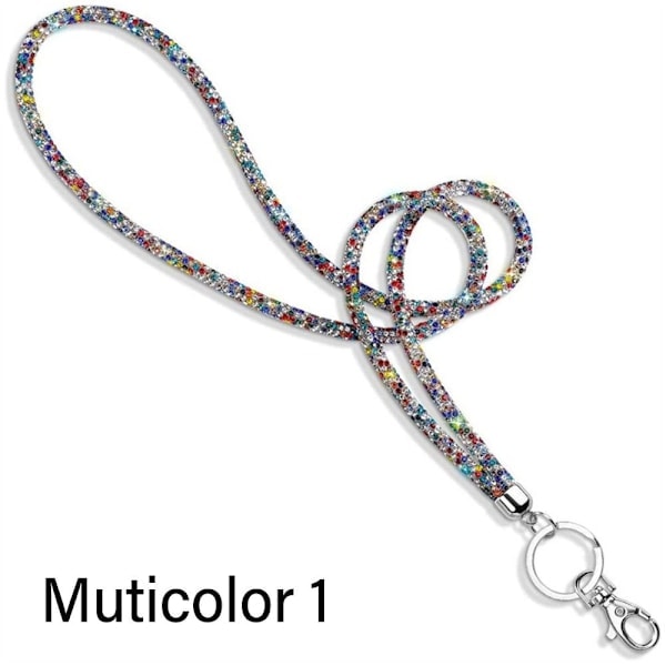 Strass Telefonhalsband Kristallkedja Remmar MULTIFÄRG multicolor 1 multicolor 1