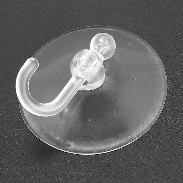 Delar 50mm Diameter Badrum PVC Klar Sugkoppskrok