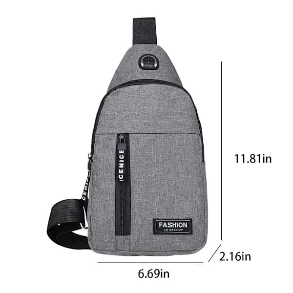 Crossbody-laukku Rintareppu MUSTA - varastossa