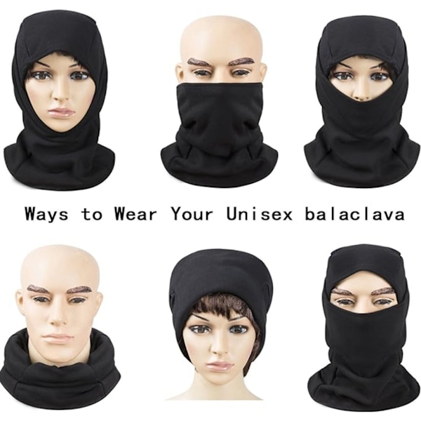 XJ-Varm fleece balaclava tuulenpitävä laskettelumaski