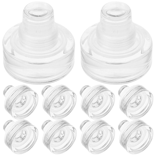 10 kpl T-muotoisia lasitulppia Viinipullo Lasitulpat Uudelleenkäytettävät Viinipullon Tulpat Kuten Kuvassa 3.30X3.30X2.90CM