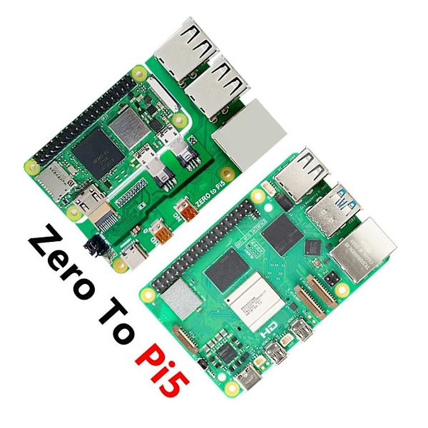 XJ-For Zero 2w Till Pi5 Expansionskort Zero Till Pi5 Gränssnittsadapter Zero Usb Hub Rj45 Hatt
