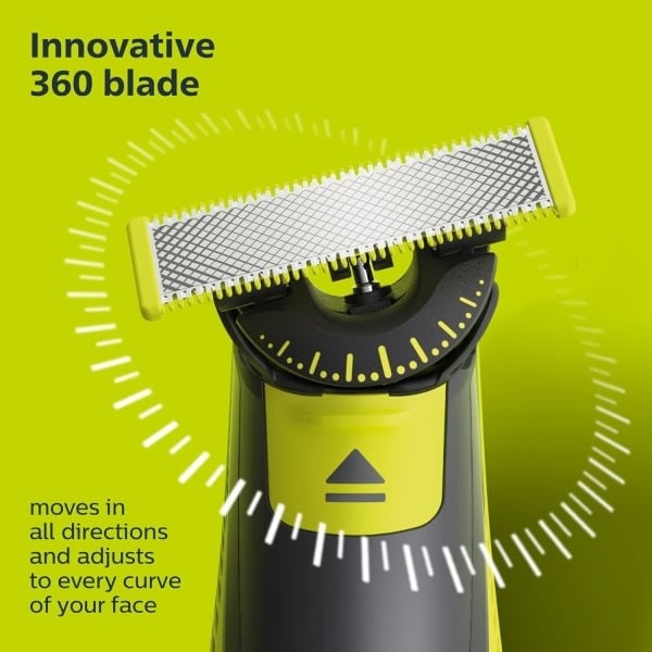 3-pakning Barberblad 360 Barberblad Kompatible med Philips Oneblade Erstatningsblad One Blade Pro Blad Med 360° Rotasjon